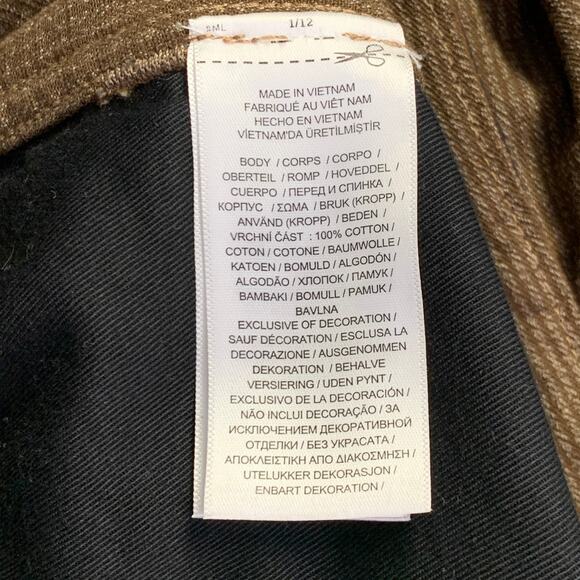 RRL by RALPH LAUREN Size 38 Brown Beige Stripe Cotton Button Fly Casual Pants - Picture 7 of 7